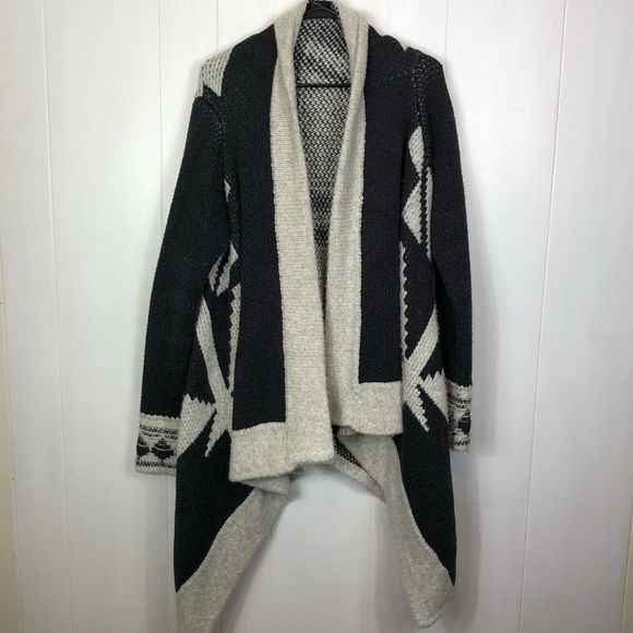 Line The Label Jacquard Open Sweater Sz M - Picture 7 of 12